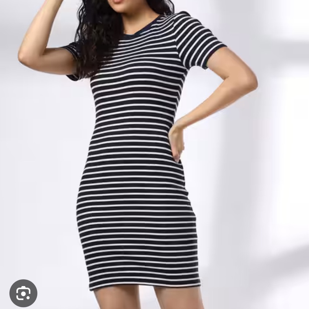 Striped t shirt dress